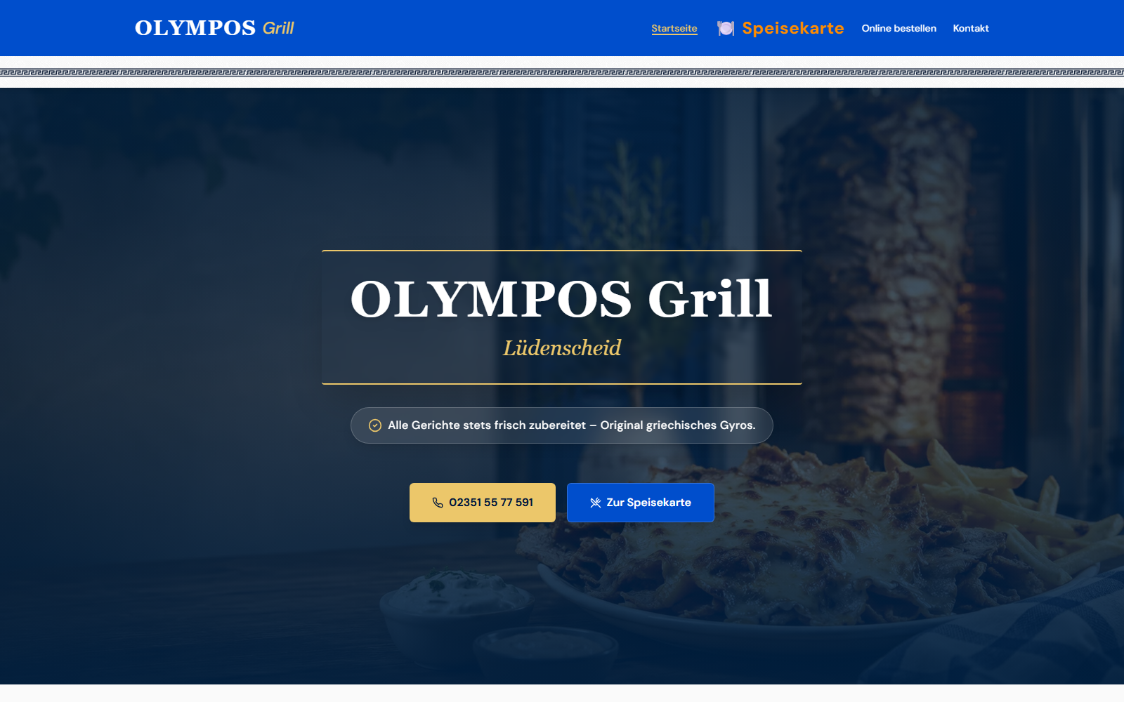 Olympos Grill — Website, SEO & Social Media